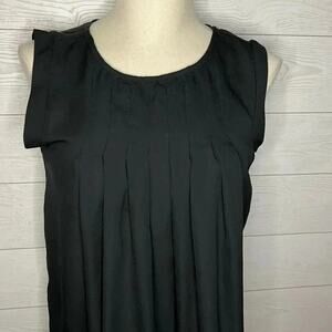Merona casual pleated black sleeveless  top  Size XS